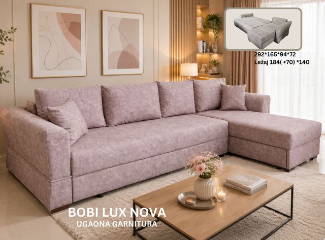 Bobi Lux Nova - Hersa Ugaona garnitura
